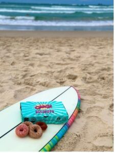 OMG Donuts on the beach